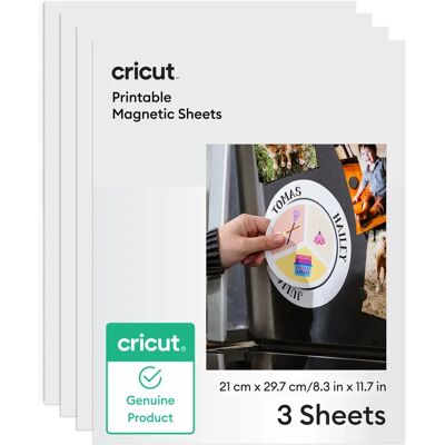 Cricut 2012792 Bastel-Schneidemaschinenzubehör - Magnetfolie Weiß Cricut 2012792 Bastel-Schneidemaschinenzubehör - Magnetfolie Weiß