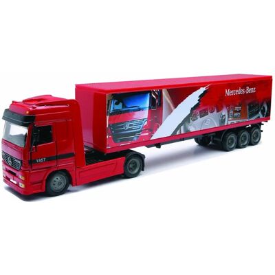 Camion Mercedes-Benz avec remorque - Échelle 1:43 - Véhicule jouet Camion Mercedes-Benz avec remorque - Échelle 1:43 - Véhicule jouet