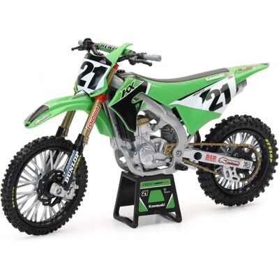 Moto Kawasaki J. Anderson 1:12 - Replica da Corsa Moto Kawasaki J. Anderson 1:12 - Replica da Corsa
