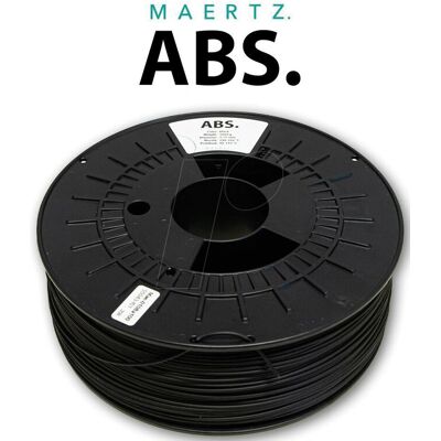 Maertz PMMA-1010-001 Schwarz - 3D-Drucker Filament - Chemikalienbeständiges ABS Maertz PMMA-1010-001 Schwarz - 3D-Drucker Filament - Chemikalienbeständiges ABS
