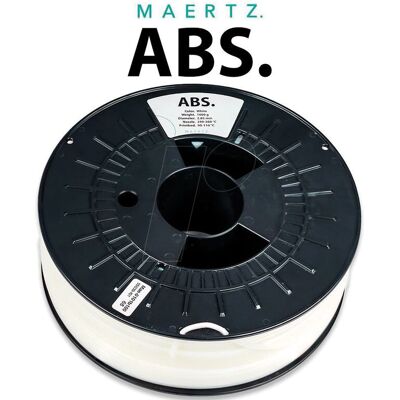Maertz Weiß ABS Filament - 2,85mm - 1000g - Chemisch beständig Maertz Weiß ABS Filament - 2,85mm - 1000g - Chemisch beständig