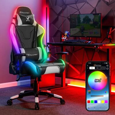 X Rocker Agility eSports RGB PC pelőszék - RGB valaistus, Ergonominen, Säädettävä X Rocker Agility eSports RGB PC pelőszék - RGB valaistus, Ergonominen, Säädettävä