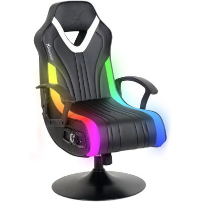 X Rocker Fury 2.1 RGB Gaming Chair - Black & White X Rocker Fury 2.1 RGB Gaming Chair - Black & White