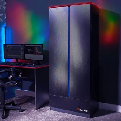 X Rocker - Carbon-Tek - Blue - 2 Door - Wardrobe X Rocker - Carbon-Tek - Blue - 2 Door - Wardrobe