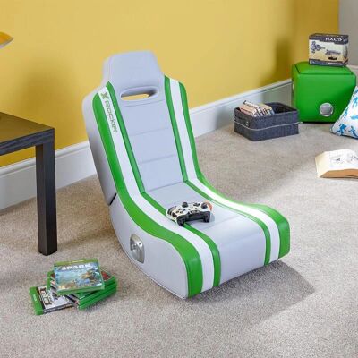 X Rocker Shadow 2.0 Grüner Gaming-Stuhl - Konsole, Gepolstert, Audio X Rocker Shadow 2.0 Grüner Gaming-Stuhl - Konsole, Gepolstert, Audio