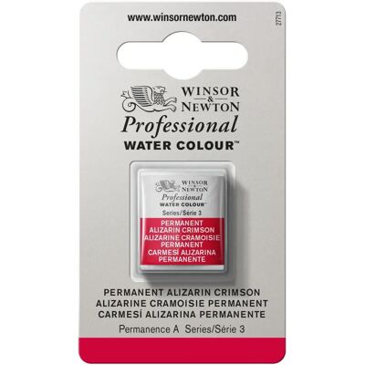 Winsor & Newton Acquerello Professionale Mezza Padella - Alizarin Cremisi Permanente - Serie 3 Winsor & Newton Acquerello Professionale Mezza Padella - Alizarin Cremisi Permanente - Serie 3