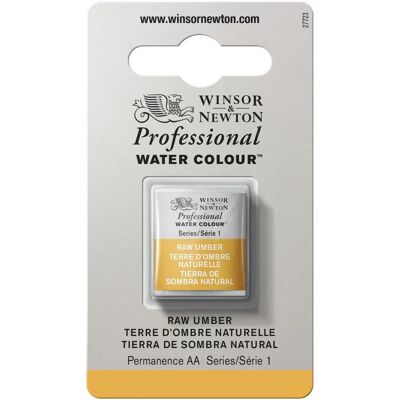 Winsor & Newton Palette Demi Aquarelle Professionnelle - Raw Umber - Publicité Winsor & Newton Palette Demi Aquarelle Professionnelle - Raw Umber - Publicité