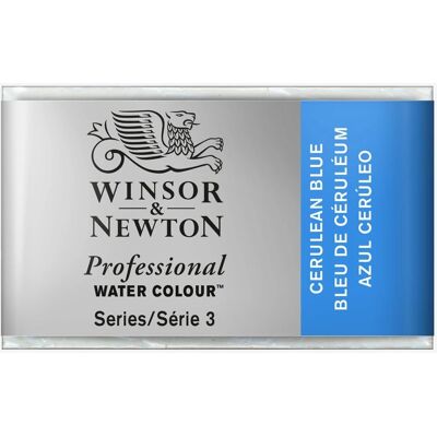 Winsor & Newton Professionelle Wasserfarbe Cerulean Blue Ganze Pan Winsor & Newton Professionelle Wasserfarbe Cerulean Blue Ganze Pan