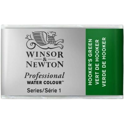 Winsor & Newton Ammattilaisväri vesiväri kokonainen levy - Hooker's Green Winsor & Newton Ammattilaisväri vesiväri kokonainen levy - Hooker's Green