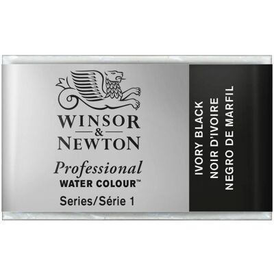 Winsor & Newton Noir d'ivoire Aquarelle - Peinture Professionnelle Winsor & Newton Noir d'ivoire Aquarelle - Peinture Professionnelle