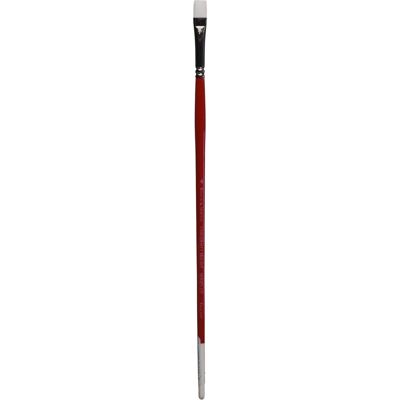 Winsor & Newton - Series 237 Short Flat - Red handle - Long handle - Brush Winsor & Newton - Series 237 Short Flat - Red handle - Long handle - Brush