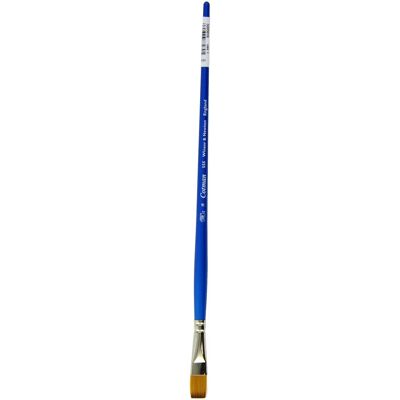 Pinceau aquarelle en fibres synthétiques Cotman Série 555, plat, long manche Pinceau aquarelle en fibres synthétiques Cotman Série 555, plat, long manche
