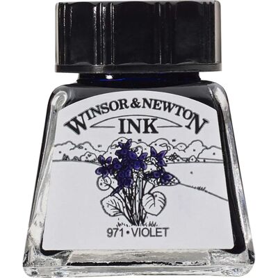 Encre de Dessin Winsor & Newton - Violet - 14ml Encre de Dessin Winsor & Newton - Violet - 14ml