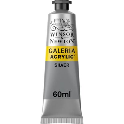 Winsor & Newton Galeria Couleur Acrylique Argent - 60ml - Peinture Acrylique Winsor & Newton Galeria Couleur Acrylique Argent - 60ml - Peinture Acrylique