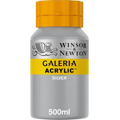 Colori acrilici Winsor & Newton Galeria Argento - 500ml Colori acrilici Winsor & Newton Galeria Argento - 500ml