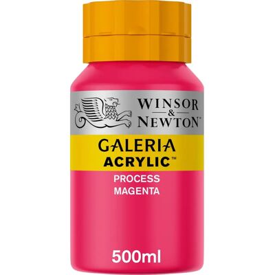Peinture acrylique Galeria de Winsor & Newton 500ml - Magenta Processus Peinture acrylique Galeria de Winsor & Newton 500ml - Magenta Processus