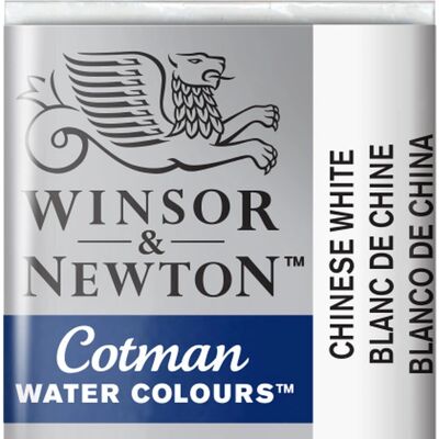 Winsor & Newton Cotman Demi-Palette - Blanc Chinois - Peinture aquarelle - Publicité Winsor & Newton Cotman Demi-Palette - Blanc Chinois - Peinture aquarelle - Publicité