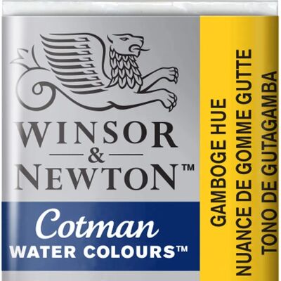 Winsor & Newton Cotman Akvarell Fél Panssártya - Gamboge Hue - Festés Winsor & Newton Cotman Akvarell Fél Panssártya - Gamboge Hue - Festés