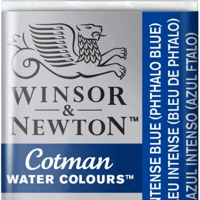 Winsor & Newton Cotman Aquarelle Demi-Palette - Bleu Intense - Peinture - Publicité Winsor & Newton Cotman Aquarelle Demi-Palette - Bleu Intense - Peinture - Publicité