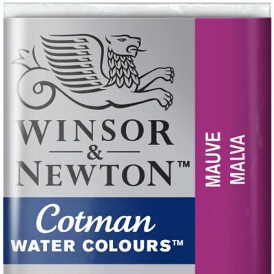 Winsor & Newton - Cotman Watercolour - Mauve - Half Pan - Watercolour Paint - Publicité Winsor & Newton - Cotman Watercolour - Mauve - Half Pan - Watercolour Paint - Publicité