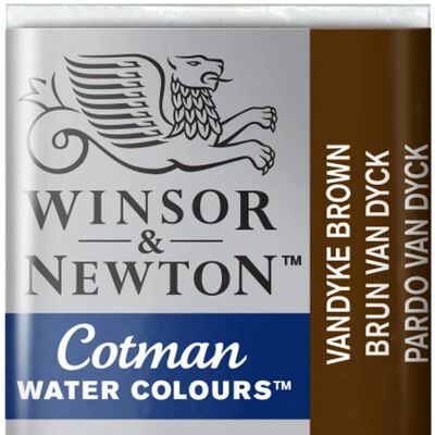Winsor & Newton - Cotman Aquarelle - Vandyke Marron - paint - Publicité Winsor & Newton - Cotman Aquarelle - Vandyke Marron - paint - Publicité