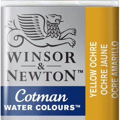 Winsor & Newton Cotman Aquarelle Demi-Paquet - Ocre Jaune - Peinture à l'eau - Publicité Winsor & Newton Cotman Aquarelle Demi-Paquet - Ocre Jaune - Peinture à l'eau - Publicité