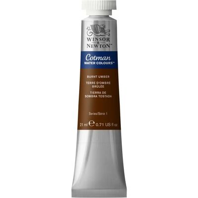 Winsor & Newton Cotman Aquarelle Burnt Umber 21ml Winsor & Newton Cotman Aquarelle Burnt Umber 21ml
