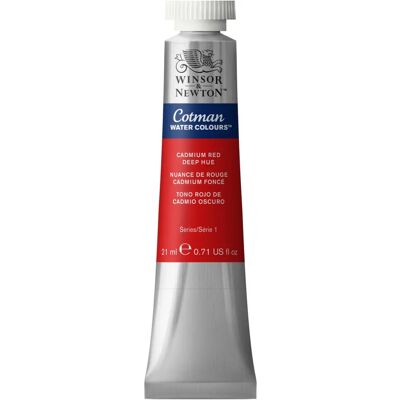 Winsor & Newton Cotman Watercolour Cadmium Red Deep Hue - 21ml - Watercolour Paint Winsor & Newton Cotman Watercolour Cadmium Red Deep Hue - 21ml - Watercolour Paint