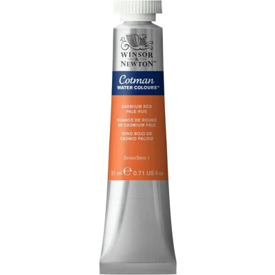 Winsor & Newton Cotman Aquarell Cadmium Rot Blass - 21ml - Wasserfarbe Winsor & Newton Cotman Aquarell Cadmium Rot Blass - 21ml - Wasserfarbe