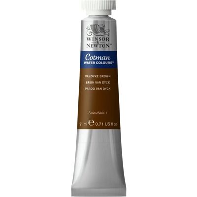 Winsor & Newton Cotman Watercolour Vandyke Brown - 21ml - Watercolour Paint Winsor & Newton Cotman Watercolour Vandyke Brown - 21ml - Watercolour Paint