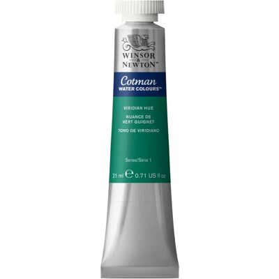 Winsor & Newton Viridian Akvarell - 21ml - Vattenfärg Winsor & Newton Viridian Akvarell - 21ml - Vattenfärg