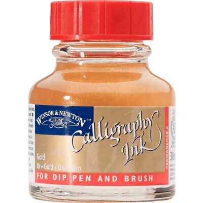 Guld kalligrafifärg Winsor & Newton - 30ml Guld kalligrafifärg Winsor & Newton - 30ml