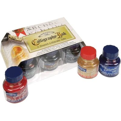 Ensemble d'Encre de Calligraphie Winsor & Newton - 6 Pièces - Publicité Ensemble d'Encre de Calligraphie Winsor & Newton - 6 Pièces - Publicité