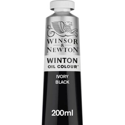 Winsor & Newton Winton Tinta a Óleo - Preto Marfim - 200ml Winsor & Newton Winton Tinta a Óleo - Preto Marfim - 200ml