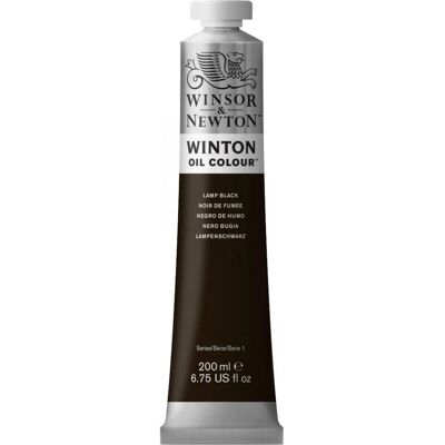 Winsor & Newton 1437337 Oil Paint - Black - 200ml Winsor & Newton 1437337 Oil Paint - Black - 200ml