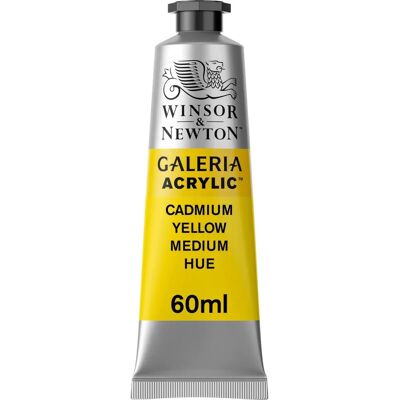 Winsor & Newton Galeria Couleur Acrylique - Jaune de Cadmium Moyen - 60ml - Publicité Winsor & Newton Galeria Couleur Acrylique - Jaune de Cadmium Moyen - 60ml - Publicité