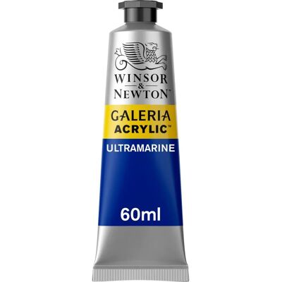 Winsor & Newton Galeria Couleur Acrylique Ultramarine - 60ml - Peinture Acrylique - Fournitures Artistiques Haut de Gamme Winsor & Newton Galeria Couleur Acrylique Ultramarine - 60ml - Peinture Acrylique - Fournitures Artistiques Haut de Gamme