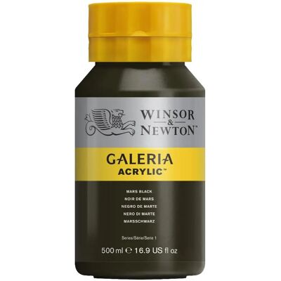 Winsor & Newton Galeria Acrilico 500ml Nero Winsor & Newton Galeria Acrilico 500ml Nero