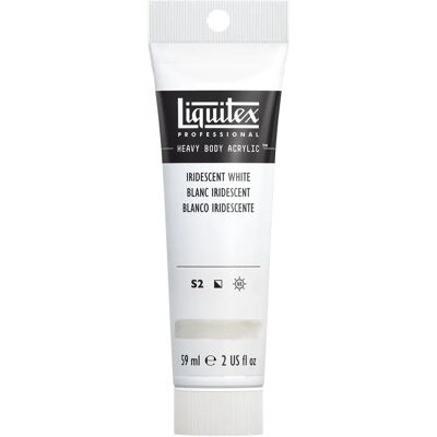 Liquitex Heavy Body - 59ml Tube, Irideszierendes Weiß Liquitex Heavy Body - 59ml Tube, Irideszierendes Weiß