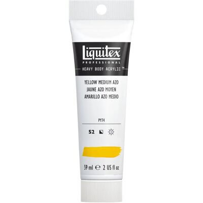 Liquitex Heavy Body Acrylic - 59ml Yellow - Acrylic Paint Liquitex Heavy Body Acrylic - 59ml Yellow - Acrylic Paint