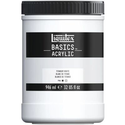 Acrylique Liquitex Basics - Blanc - 946 ml - Peinture acrylique - Publicité Acrylique Liquitex Basics - Blanc - 946 ml - Peinture acrylique - Publicité