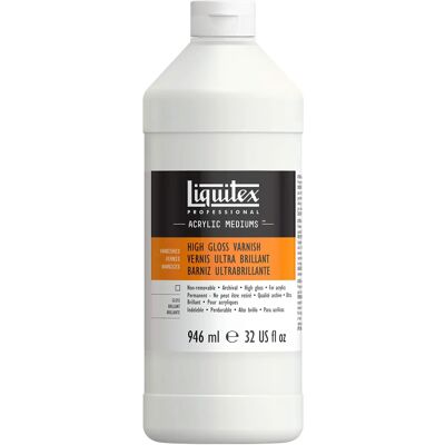 Liquitex Barniz de Alto Brillo - Profesional, Acabado Ultra Brillante Liquitex Barniz de Alto Brillo - Profesional, Acabado Ultra Brillante