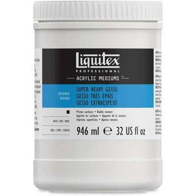 Liquitex Super Heavy Gesso - Primaire acrylique pour surfaces texturées Liquitex Super Heavy Gesso - Primaire acrylique pour surfaces texturées