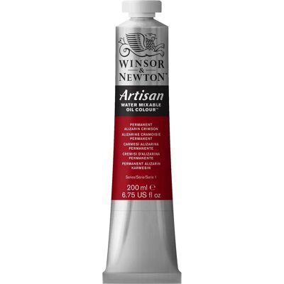 Winsor & Newton Artisan Colore ad Olio Mischiabile con Acqua - Cremisi di Alizarin Permanente - 200ml Winsor & Newton Artisan Colore ad Olio Mischiabile con Acqua - Cremisi di Alizarin Permanente - 200ml