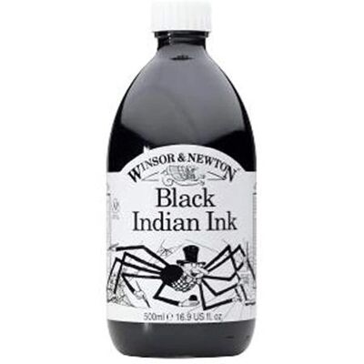 Inchiostro da disegno Winsor & Newton Indian Nero - 500ml Inchiostro da disegno Winsor & Newton Indian Nero - 500ml