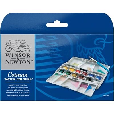 Vodové barvy Winsor & Newton - Paleta 12/13 kusů - Umělecké potřeby Vodové barvy Winsor & Newton - Paleta 12/13 kusů - Umělecké potřeby