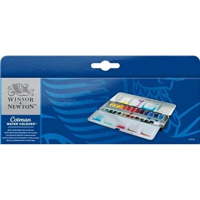 Winsor & Newton Vesivärit - 24 puolipannua - Kaikki tasot Winsor & Newton Vesivärit - 24 puolipannua - Kaikki tasot