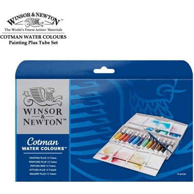 Winsor & Newton Vattenbaserad Färg - 12 x 8ml Tubar - Bärbart Konstnärsset Winsor & Newton Vattenbaserad Färg - 12 x 8ml Tubar - Bärbart Konstnärsset