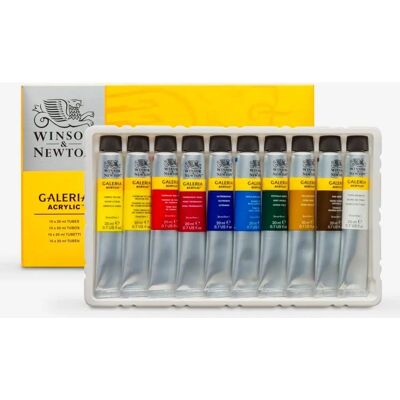 Winsor & Newton Winsor & Ton Galeria Peintures Acryliques en Tube 20 Ml - Ensemble de Peintures Acryliques Winsor & Newton Winsor & Ton Galeria Peintures Acryliques en Tube 20 Ml - Ensemble de Peintures Acryliques