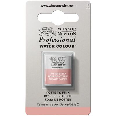 Winsor & Newton Professional Water Colour Half Pan - Potter Pink - Water Colour Winsor & Newton Professional Water Colour Half Pan - Potter Pink - Water Colour